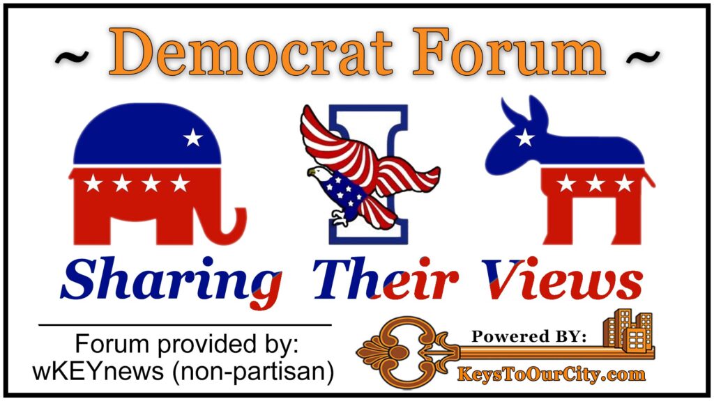 Wkey news democrat forum icon header powered by keys to our city.com