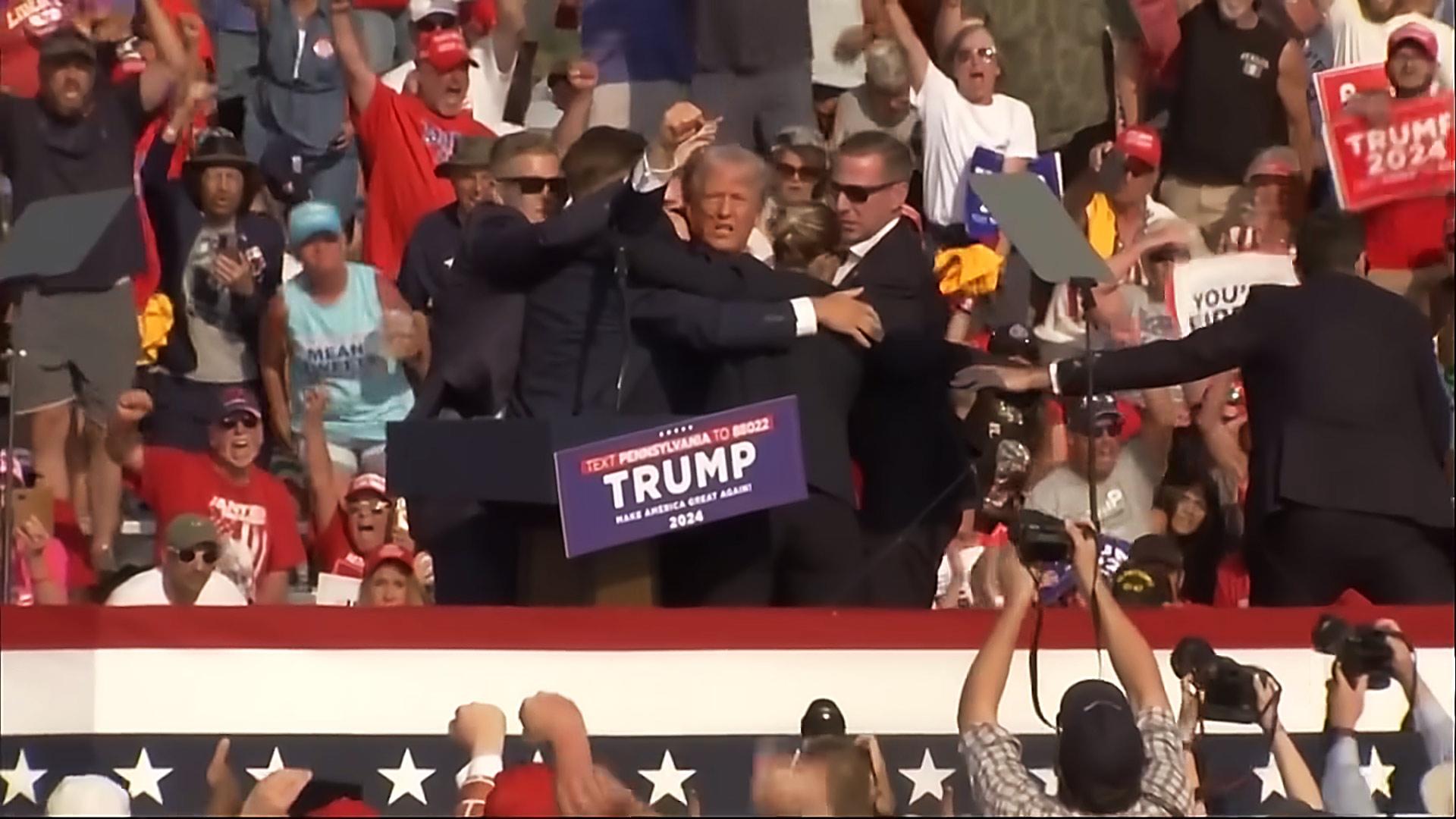 President Donald Trump narrowly escaped serious injury during a campaign rally in Butler, Pennsylvania